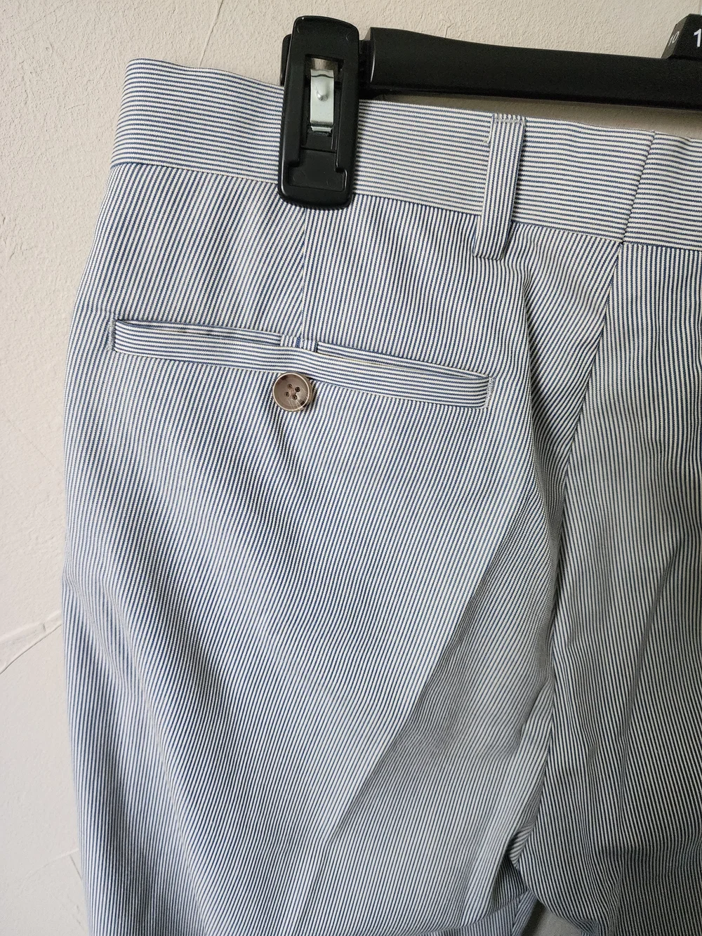 Banana Republic Light Gray Men's Dress Pants - Tailored Flat Front